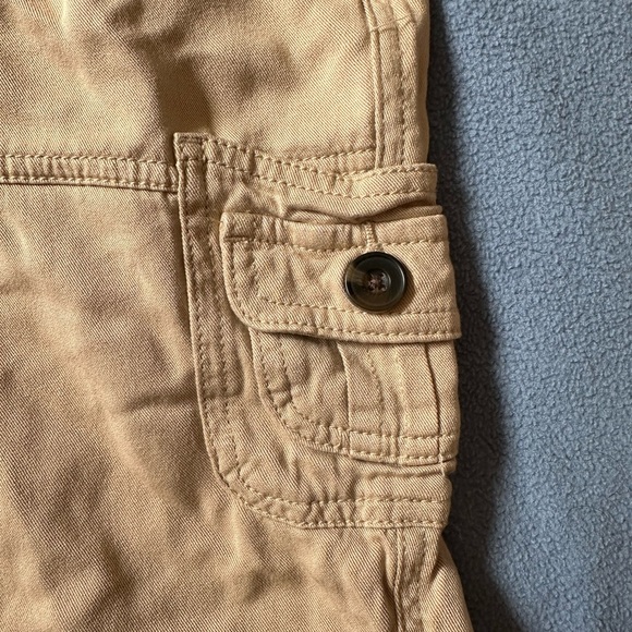 🍉George 20W shorts, super soft, flat elastic waist band tan, embroidery EUC - Picture 6 of 8